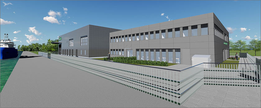 Start of construction for offshore operations building at Sassnitz Mukran