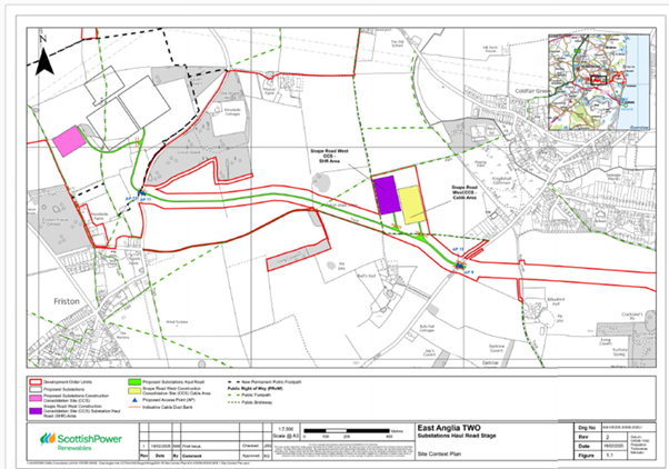Temporary Substation Haul Road Map