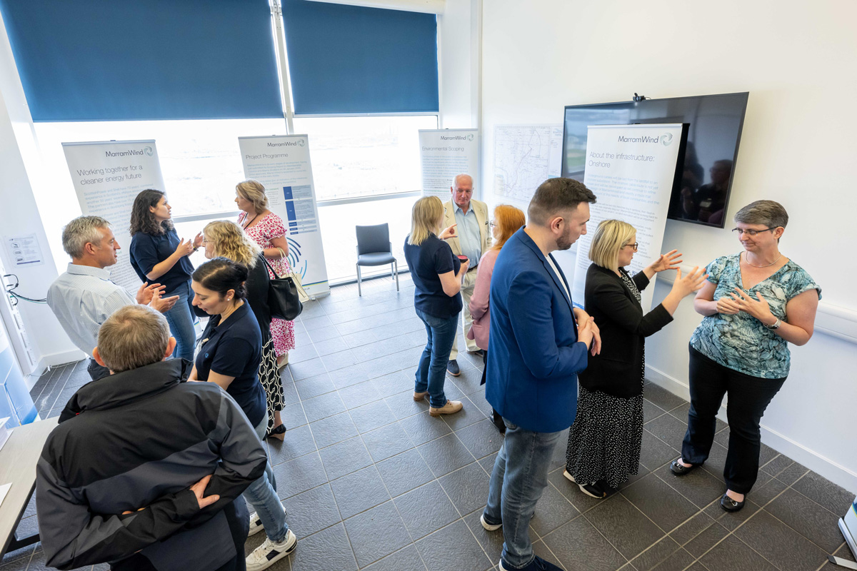 Peterhead hosts first public event for MarramWind floating offshore windfarm