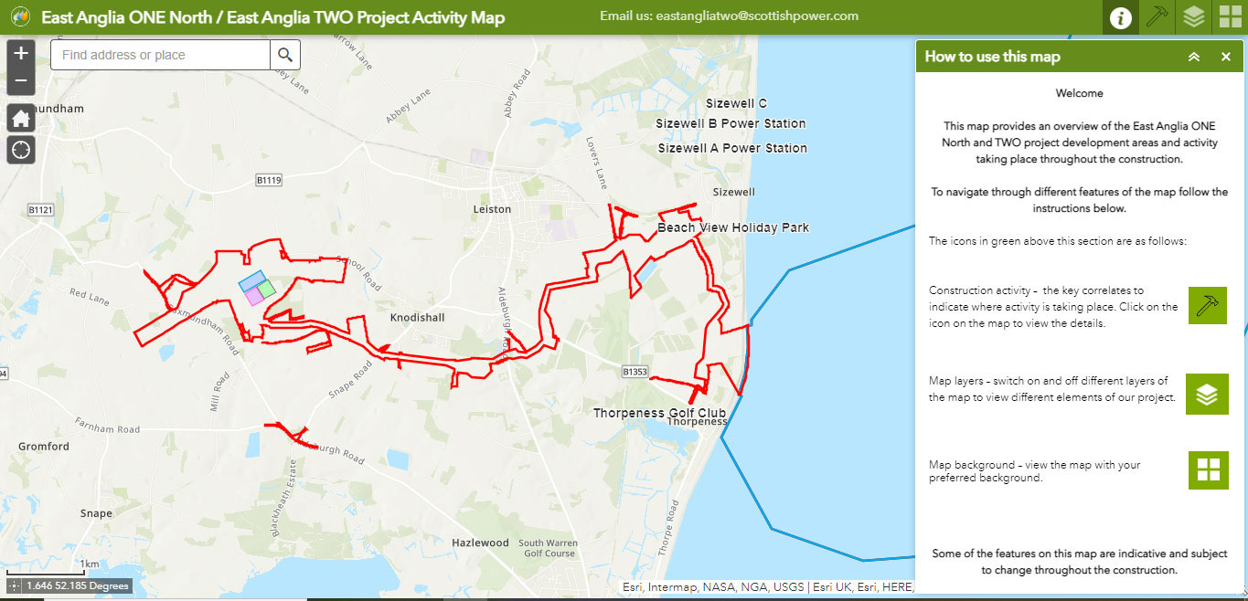 East Anglia Interactive Map