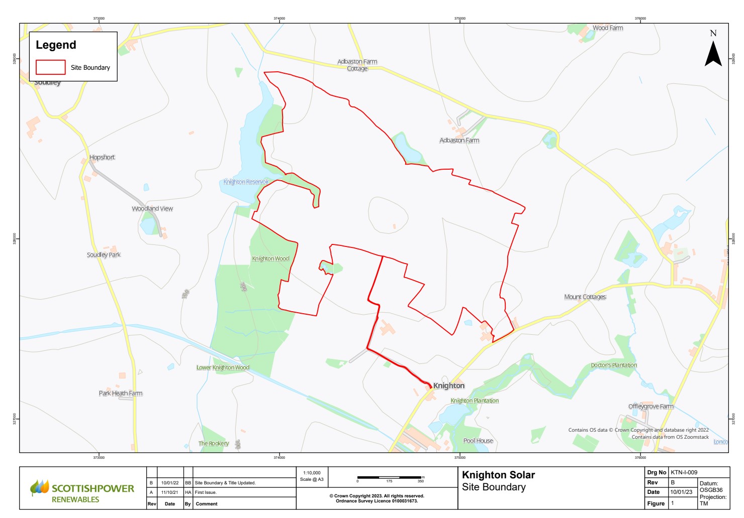 Knighton Solar Site Location Plan