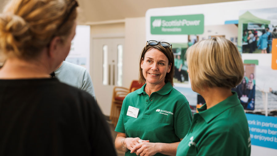 ScottishPower Renewables staff listen to community concerns